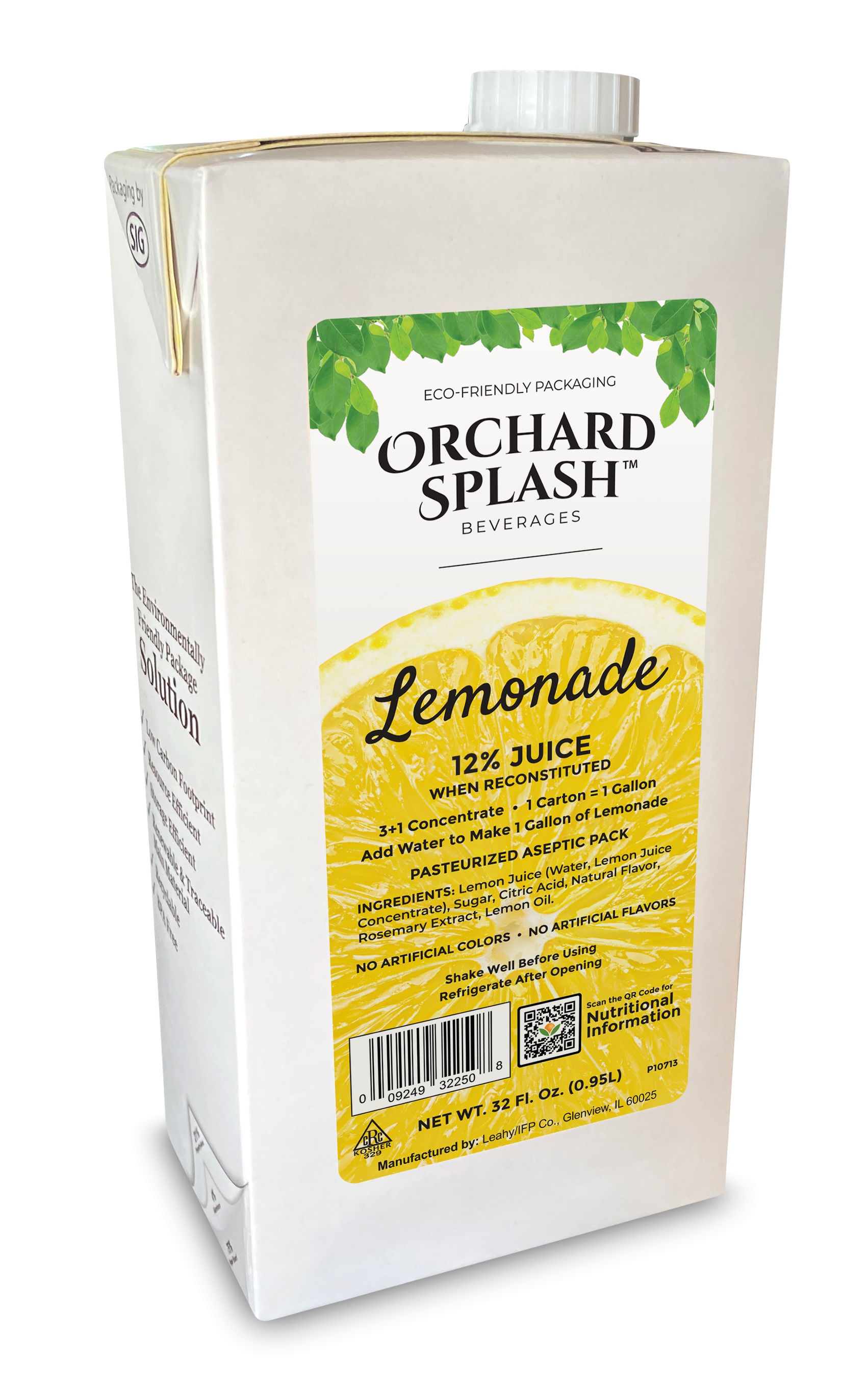 Orchard Splash 32 OZ LEMONADE 12% 3+1 CONCENTRATE